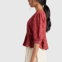 Rabatt 🥰 Khujo GALILEA - Bluse - Rotbraun, Damen 👏 -khujo Verkaufsladen 0036b2727e244f9c8aab82d987e149d1