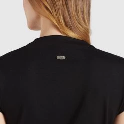 Bestes Angebot ❤️ Khujo LETICIA - T-Shirt Print - Schwarz, Damen ⌛ -khujo Verkaufsladen 003e3310122e42eba4289d4371bbd4bb