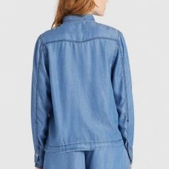 Coupon ⭐ Khujo ESAIA - Hemdbluse - Denim Blue, Damen 🛒 -khujo Verkaufsladen 007ba5a4bf3c42328d4275b8612098bd