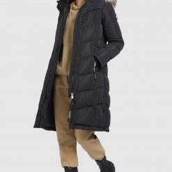 Blitzangebot 😍 Khujo LUBECK LONG - Wintermantel - Schwarz, Damen 🤩 -khujo Verkaufsladen 009873c483f74673a5efe3aebd5b6d2c