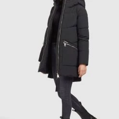 Billig 🎁 Khujo BINE - Wintermantel - Schwarz, Damen 😀 -khujo Verkaufsladen 01779ad920f9428698f8c227e55f317d