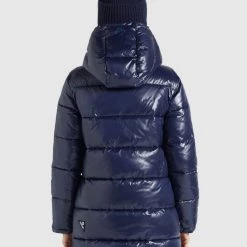 Rabatt ❤️ Khujo WENCKE SHINY - Wintermantel - Dunkelblau Glänzend, Damen 🌟 -khujo Verkaufsladen 03baaf17473d4841a4105647cdefde63