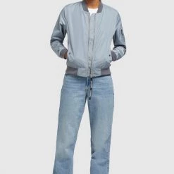 Blitzangebot 😀 Khujo STENCE - Bomberjacke - Blaugrau Hell, Damen ❤️ -khujo Verkaufsladen 081a22b05b1f4ff1b3c4f67344e78da5