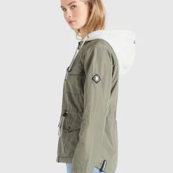 Am billigsten 😍 Khujo FAMKE - Übergangsjacke - Hellkhaki, Damen 🔥 -khujo Verkaufsladen 091878b8728a4f74aad12a11d59c6985