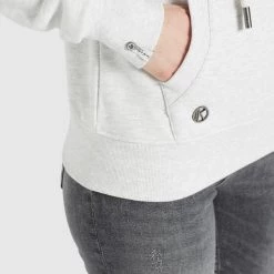 Neu 👏 Khujo FANCI - Kapuzenpullover - Hellgrau Meliert, Damen 🥰 -khujo Verkaufsladen 09aff7432e8443efa8438d81b402bb6c