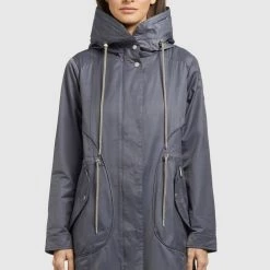 Am billigsten 🧨 Khujo ONDA2 - Parka - Graublau, Damen ✔️