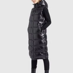 Brandneu ❤️ Khujo MAGNETA SHINY - Weste - Schwarz, Damen 🔥 -khujo Verkaufsladen 0ba716aac5c94175b4f414c1e2cf67f0