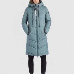 Top 10 ⌛ Khujo ARIBAY - Wintermantel - Blaugrau, Damen 🎉