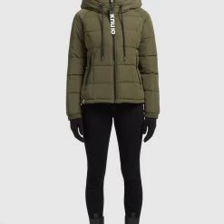 Brandneu 👍 Khujo LILENA - Winterjacke - Dunkeloliv, Damen 😍