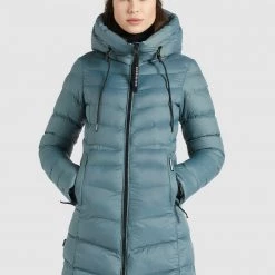 Besorgen 😍 Khujo TUHANI SHINE - Wintermantel - Blaugrau, Damen 🥰