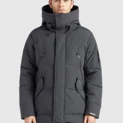 Billig ⌛ Khujo GORD - Wintermantel - Dunkelgrau, Herren ✨