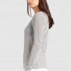 Brandneu ✔️ Khujo COSIMA - Strickpullover - Light Grey, Damen 🎉 -khujo Verkaufsladen 1136130556ba4e099dfafdc5f0533161