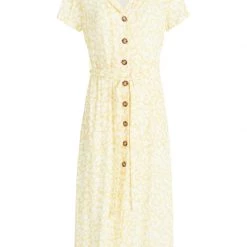 Bestpreis 🔥 Khujo GOYA - Blusenkleid - Gelb-weiß Geblümt, Damen 🥰 -khujo Verkaufsladen 126054f997ce4e42920b220398c118c7