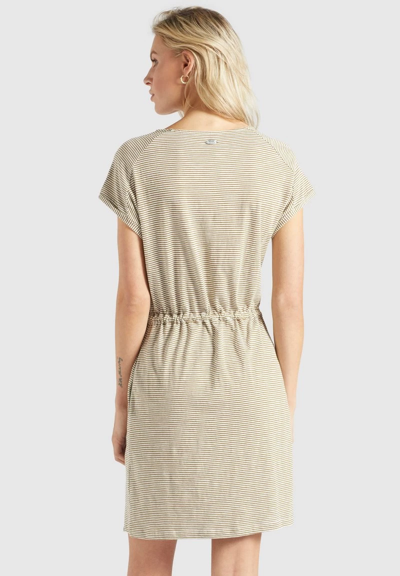 Neu 😍 Khujo ANNEMARIE - Jerseykleid - Weiß-ocker Gestreift, Damen 🔥 3 Neu 😍 Khujo ANNEMARIE - Jerseykleid - Weiß-ocker Gestreift, Damen 🔥 – Bild 3