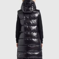 Brandneu ❤️ Khujo MAGNETA SHINY - Weste - Schwarz, Damen 🔥 -khujo Verkaufsladen 155111042a7f4a13a067985d417ea180