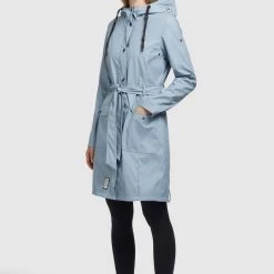 Coupon ✔️ Khujo GLENNA - Regenjacke / Wasserabweisende Jacke - Hellblau, Damen 🌟 -khujo Verkaufsladen 166b854b097440038106ff55d223f84e