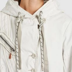 Am billigsten ⌛ Khujo ZARIA - Parka - Beige/off White, Damen ✨ -khujo Verkaufsladen 166ca71bad77414dbad25c0f989272fa