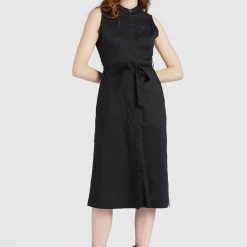 Neu 🔥 Khujo THERES - Blusenkleid - Schwarz, Damen 👏 -khujo Verkaufsladen 17cfbd6767604634989501f723f69f03