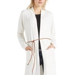 Budget 🤩 Khujo PERKY WITH BELT - Strickjacke - Beige, Damen 👍 -khujo Verkaufsladen 18f42d49f3f94453947cccc9eafd7498