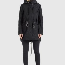 Aktion 😉 Khujo CATHARINA - Parka - Schwarz, Damen 👍 -khujo Verkaufsladen 1d0f622bef874f419127085cd1c734bc