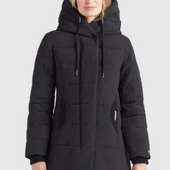 Budget 🌟 Khujo SHERMA2 - Wintermantel - Schwarz, Damen ⌛