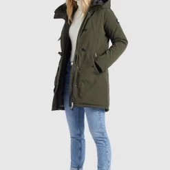 Bester Verkauf 🔔 Khujo CLEAO - Wintermantel - Dunkeloliv, Damen 👏 -khujo Verkaufsladen 1e11928080954cbd8270dce4ed580902