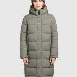 Angebote ✨ Khujo CORINNA MATT - Kurzmantel - Graugrün, Damen 🤩