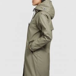 Besorgen 😀 Khujo ODELIE - Regenjacke / Wasserabweisende Jacke - Graugrün, Damen 🛒 -khujo Verkaufsladen 1f6a6078ee9e46289f14afd41e277309