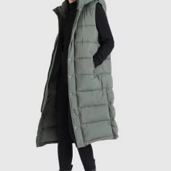 Am billigsten 💯 Khujo MAGNETA MATT - Weste - Graugrün, Damen ✨ -khujo Verkaufsladen 1f7057b159054b2b895fa7bb7a8ecd3c