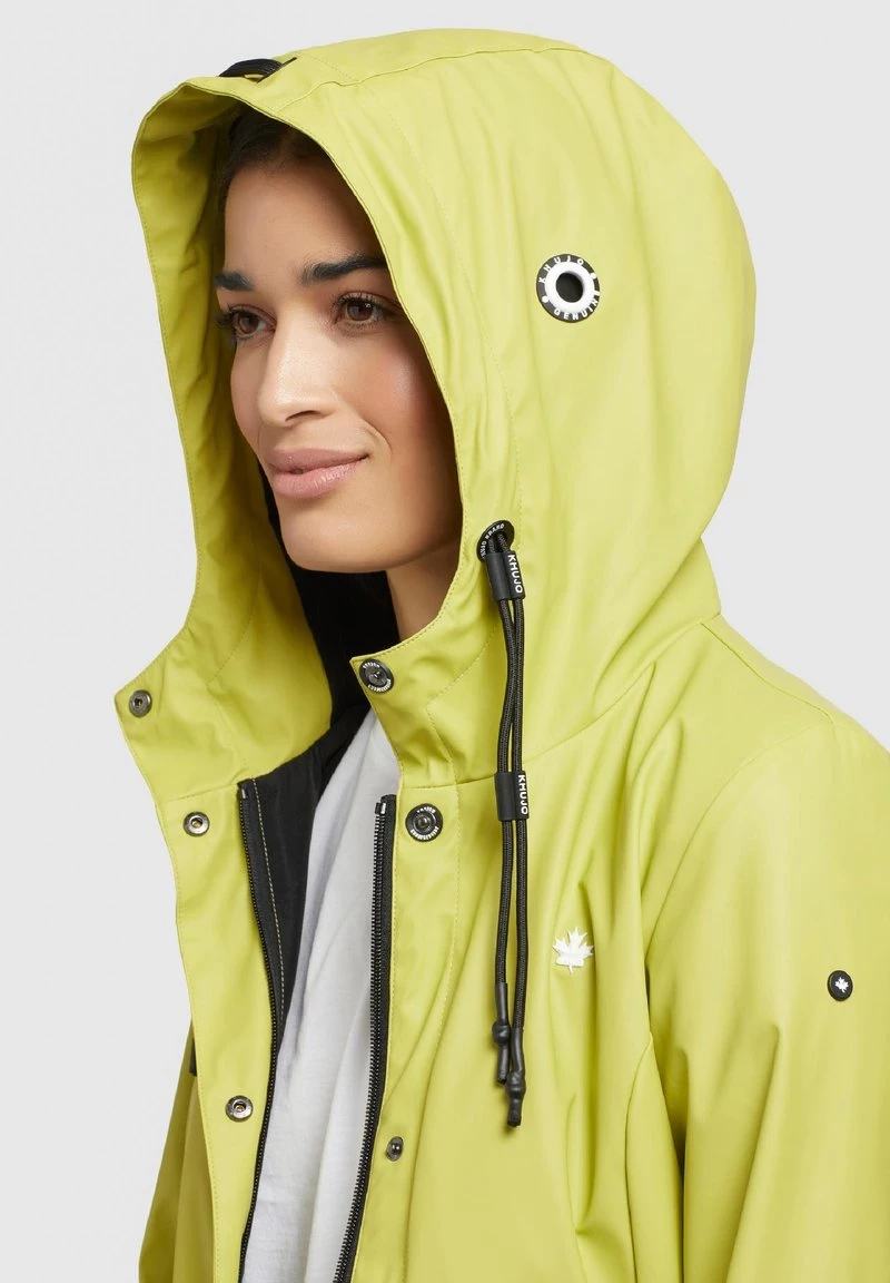 Budget ❤️ Khujo GLENNA - Regenjacke / Wasserabweisende Jacke - Giftgrün, Damen 🌟 4 Budget ❤️ Khujo GLENNA - Regenjacke / Wasserabweisende Jacke - Giftgrün, Damen 🌟 – Bild 4
