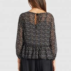 Besorgen 😍 Khujo KLEMENTINA - Bluse - Black/blue, Damen 💯 -khujo Verkaufsladen 229ea63ff342409cbfa37cdda8a7b93b