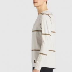 Auslauf 🎁 Khujo LUCIAN - Langarmshirt - Beige, Herren 🧨 -khujo Verkaufsladen 23b8d6c4330f46818835f7e79de6d1ab