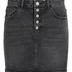 Aktion ❤️ Khujo MAXIMA - 👖 Jeansrock - Schwarz Gewaschen, Damen ❤️ -khujo Verkaufsladen 26308389f06d4a7cb2d86a12c16b1015