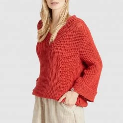 Bestpreis 😉 Khujo NIKKI - Strickpullover - Burned Orange, Damen 😍