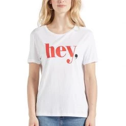 Bestpreis 😀 Khujo BANANI HEY - T-Shirt Print - Weiß, Damen ✨