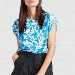 Bestpreis 💯 Khujo VIDA - Bluse - Blau, Damen 🔔