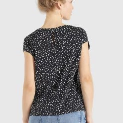 Schlussverkauf ✔️ Khujo TALAJA - T-Shirt Print - Schwarz-weiß Gemustert, Damen 🔔 -khujo Verkaufsladen 2eca5a8e3adc40fe9ba29d9823c0a129