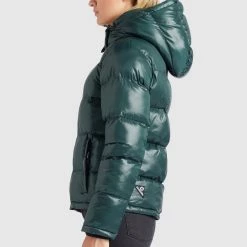 Billig 🌟 Khujo CAMILLE - Winterjacke - Dunkelgrün Glänzend, Damen 🥰 -khujo Verkaufsladen 3020ba0c0e954fe88f61b150c581642a