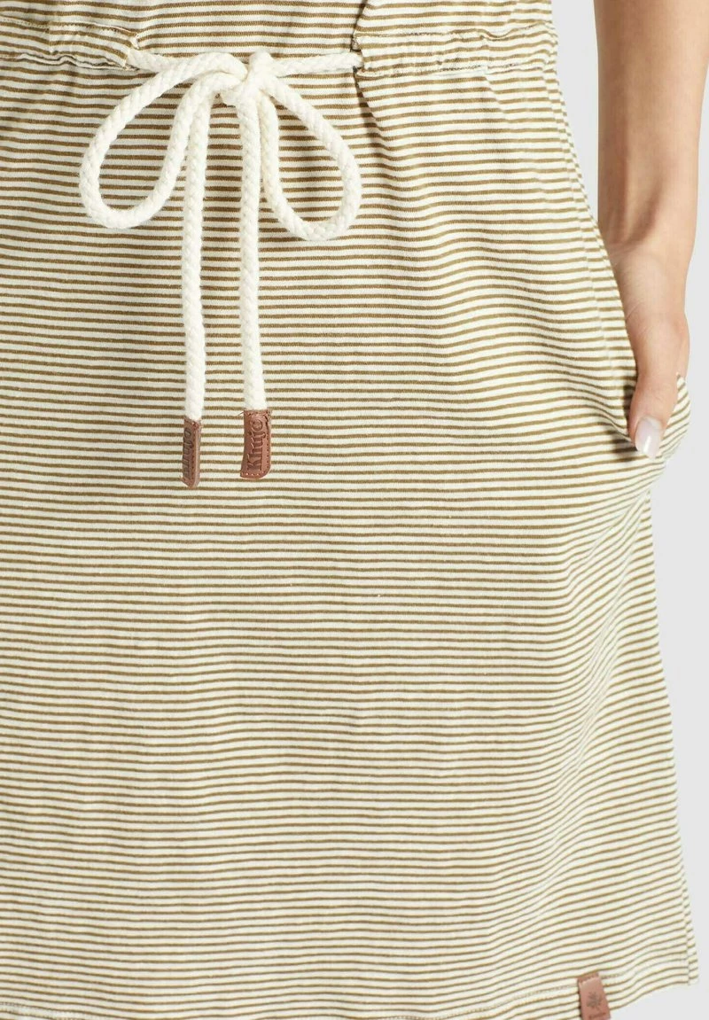 Neu 😍 Khujo ANNEMARIE - Jerseykleid - Weiß-ocker Gestreift, Damen 🔥 8 Neu 😍 Khujo ANNEMARIE - Jerseykleid - Weiß-ocker Gestreift, Damen 🔥 – Bild 8