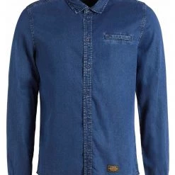 Neu 🔔 Khujo POSTO - Hemd - Denim Blau, Herren ❤️ -khujo Verkaufsladen 33424b7c890442f9b3b26d66934b7181