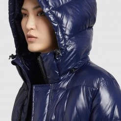 Blitzangebot 😉 Khujo CORINNA SHINY - Wintermantel - Dunkelblau Glänzend, Damen 👏 -khujo Verkaufsladen 359cbacdf40e4bfba25f0263e36a624b