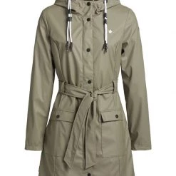 Großhandel ⭐ Khujo GLENNA - Regenjacke / Wasserabweisende Jacke - Graugrün, Damen 🧨 -khujo Verkaufsladen 36b147e713fe41f79241c51ee4b515b3