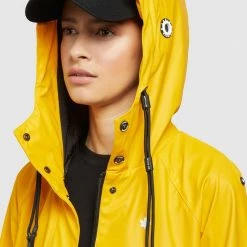 Billig 👍 Khujo ODELIE - Regenjacke / Wasserabweisende Jacke - Gelb, Damen 🛒 -khujo Verkaufsladen 373fdeabcf474edd9095a7f8bf16c713