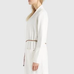 Budget 🤩 Khujo PERKY WITH BELT - Strickjacke - Beige, Damen 👍 -khujo Verkaufsladen 37b6f20b09d849e7953a044e9661cd5b