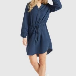 Bester Verkauf ✔️ Khujo SORELTA - Freizeitkleid - Dunkelblau, Damen 🤩 -khujo Verkaufsladen 37c13d38863843dca4753b121ca4b121