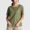 Beste Bewertungen von 🎉 Khujo ALONNA - T-Shirt Print - Olive, Damen ✔️