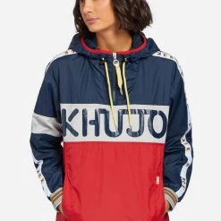 Großhandel ✨ Khujo ELIANA - Windbreaker - Blue/white/red, Damen 😀