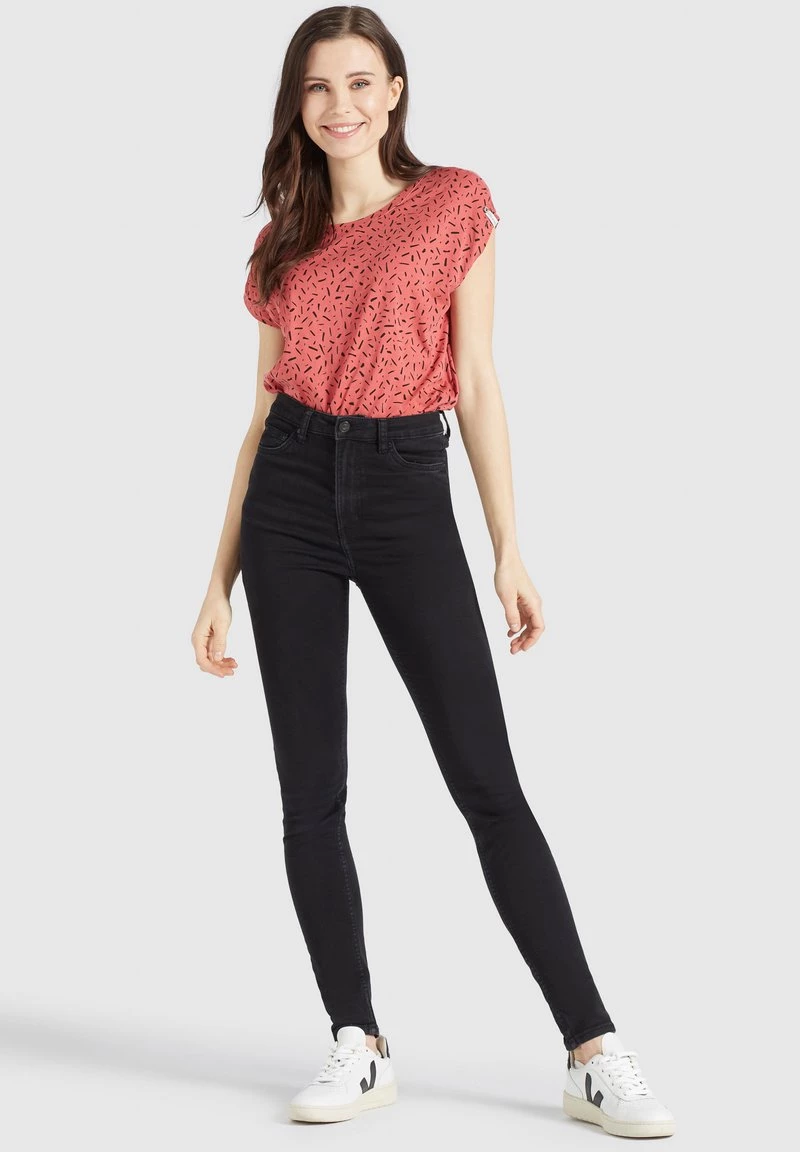 Neu 🎉 Khujo TALAJA - T-Shirt Print - Rosa-schwarz Gemustert, Damen 🥰 2 Neu 🎉 Khujo TALAJA - T-Shirt Print - Rosa-schwarz Gemustert, Damen 🥰 – Bild 2