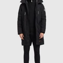 Schlussverkauf ❤️ Khujo HAAK - Wintermantel - Schwarz, Herren 👏 -khujo Verkaufsladen 39a65afd5ecb463a836ee60df361df13