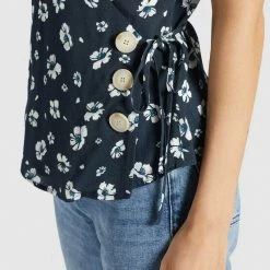 Coupon 🧨 Khujo GIOVANNA - Bluse - Blau-weiß Geblümt, Damen ❤️ -khujo Verkaufsladen 3ab7ff8271314a92a9573b181c56f4ba